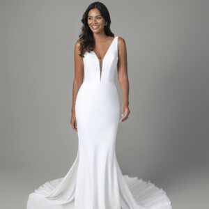 Robe de mariée sirène minimaliste