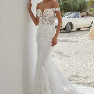 robe sirène Justin Alexander
