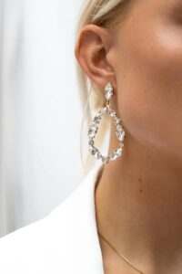 Swarovski oorbellen als eyecatcher, handgemaakt in Italië