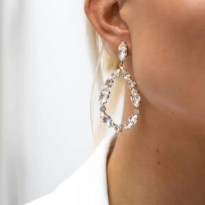 Boucles d'oreilles Swarovski pour attirer l'attention, faites à la main en Italie