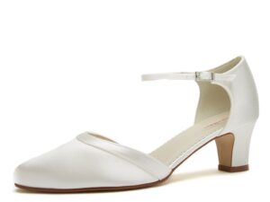 Anika bruidsschoen met lage hak van rainbow Shoes