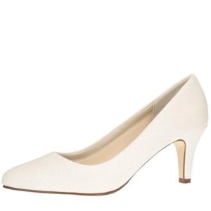 Chaussures de mariage Brooke blanc métallisé de rainbow shoes