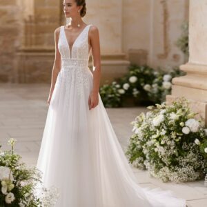 Heremy Alma Novia Rosa Clara princess dress with tulle