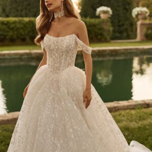 ximay dromerige moderne trouwjurk met basque waist van aire barcelona by rosa clara