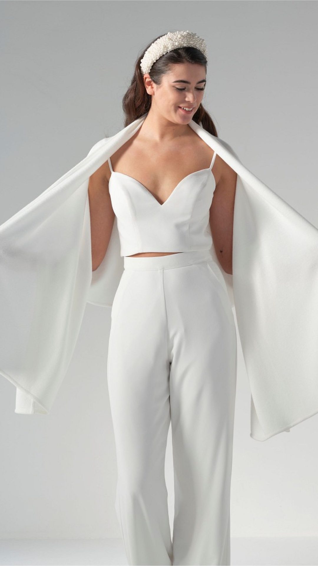 Warme sjaal voor het avondfeest trouw